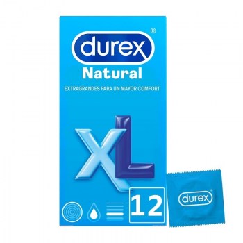durex natural xl 12 preservativos